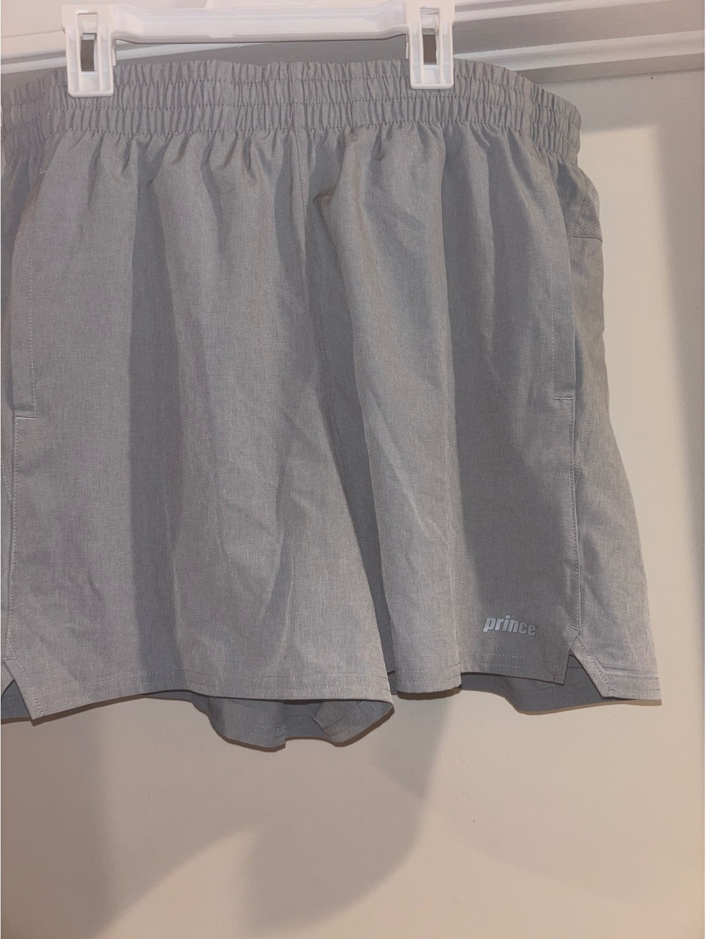 NWT Prince Men’s 5” Tennis Shorts Gray Large Athletic Performance Shorts